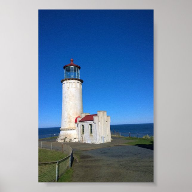 North Head Lighthouse, Cape Disappointment, WA Poster (Front)