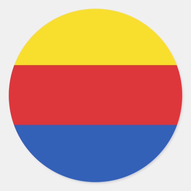 North Holland Flag Netherlands country region Classic Round Sticker (Front)