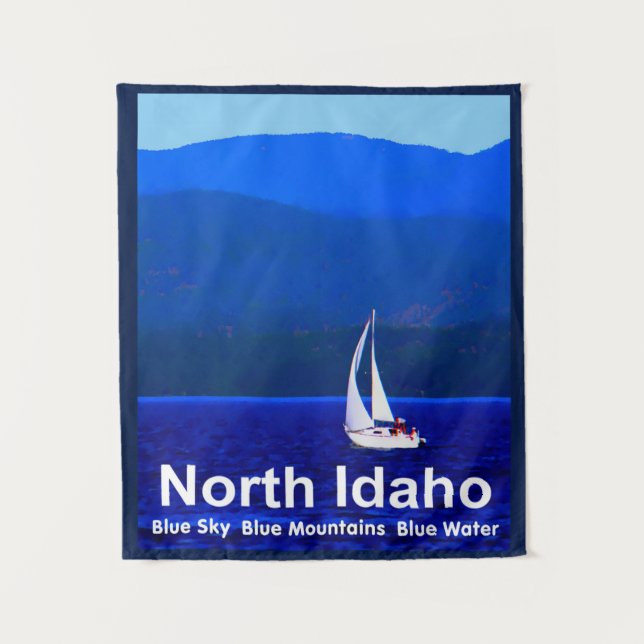 North Idaho Blue Tapestry (Front)