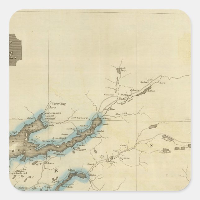 North Inverness Shire Square Sticker (Front)