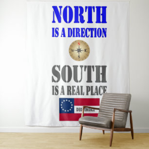 NORTH is a DIRECTION, SOUTH is a REAL PLACE Tapestry