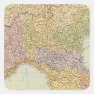 North Italy 2 Square Sticker