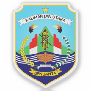 North Kalimantan province coat of arms, Indonesia