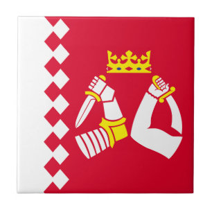 North Karelia Flag Ceramic Tile