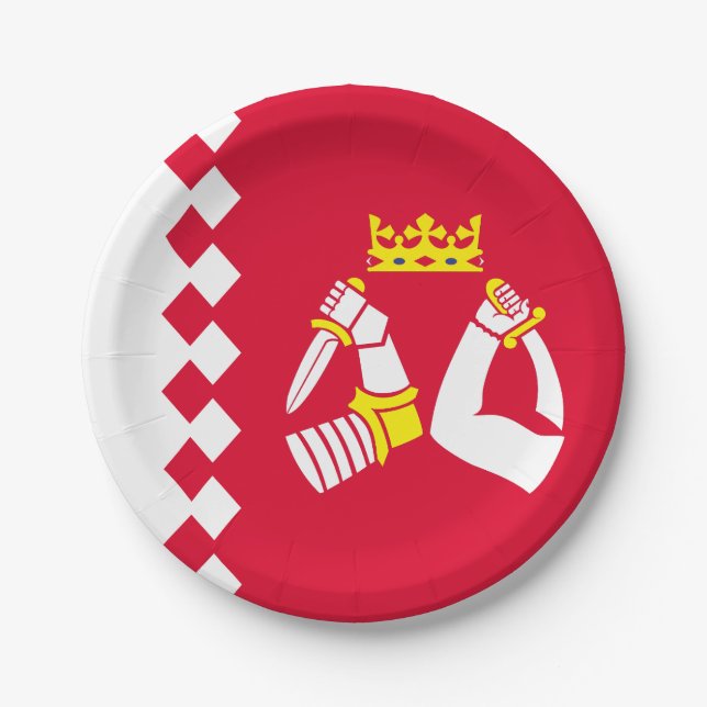 North Karelia Flag Paper Plate (Front)