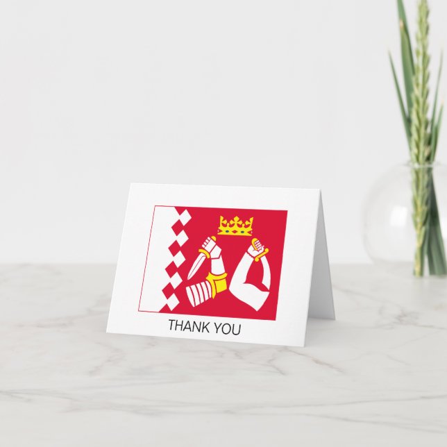 North Karelia Flag Thank You Card (Front)