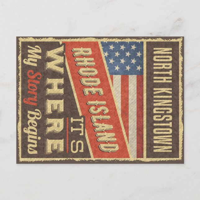 North Kingstown Rhode Island Postcard (Front)
