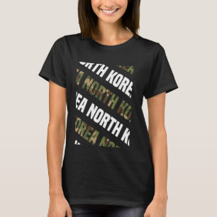 North Korea Camo Pattern Green Camouflage T-Shirt