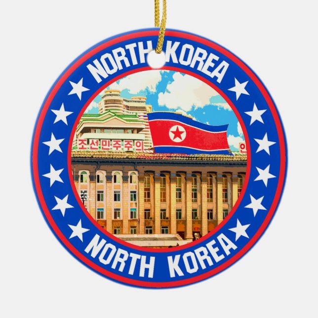 North Korea                                        Ceramic Ornament (Front)
