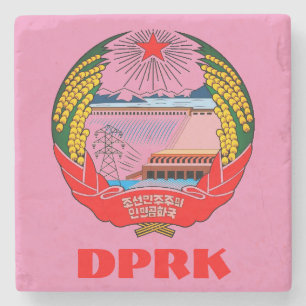 North Korea - DPRK 한국 (Hermit Kingdom) Stone Coaster