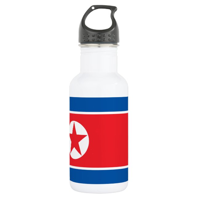 North Korea Flag 532 Ml Water Bottle (Front)