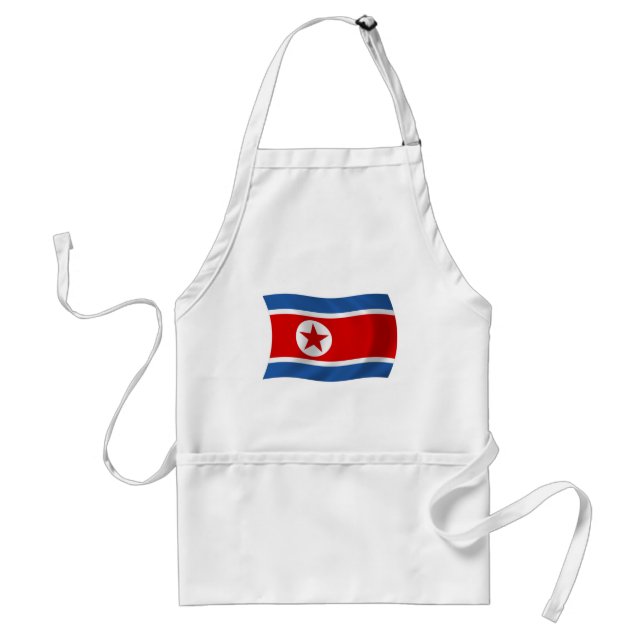 North Korea Flag Apron (Front)