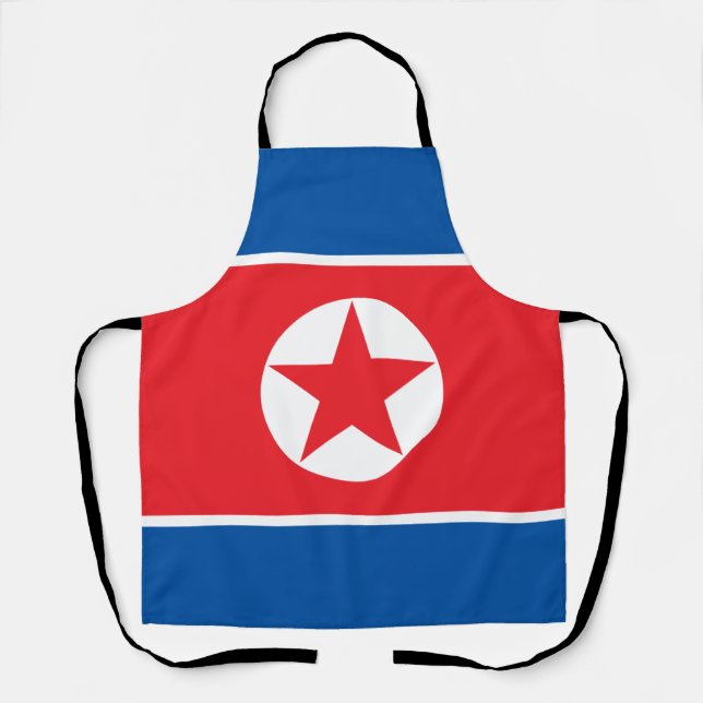 North Korea Flag Apron (Front)