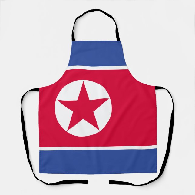 North Korea flag Apron (Front)