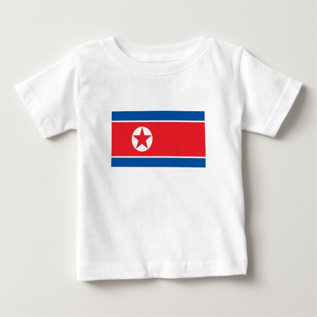 North Korea Flag Baby T-Shirt (Front)