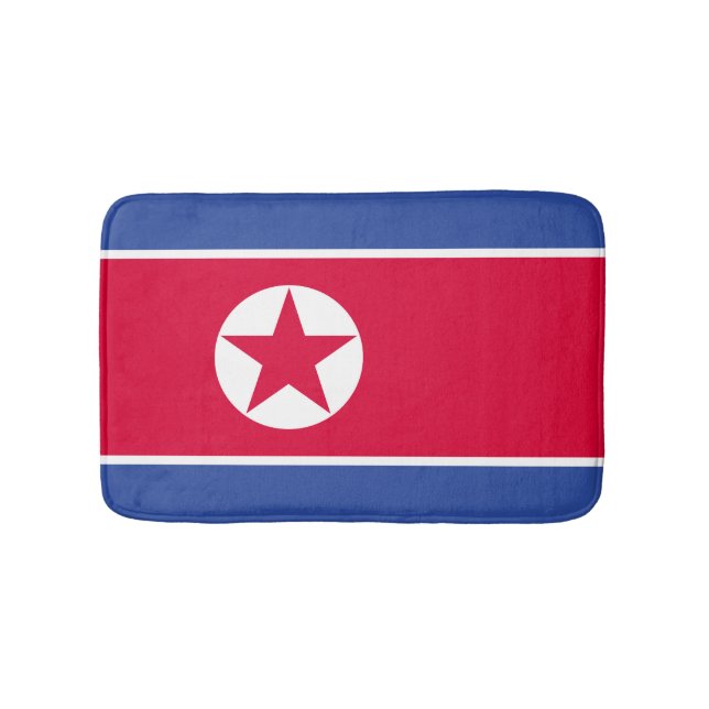North Korea flag Bath Mat (Front)