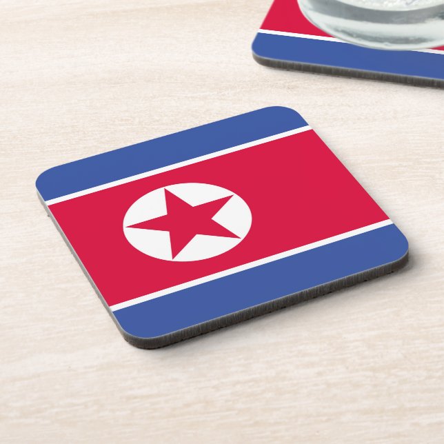 North Korea flag Coaster (Left Side)