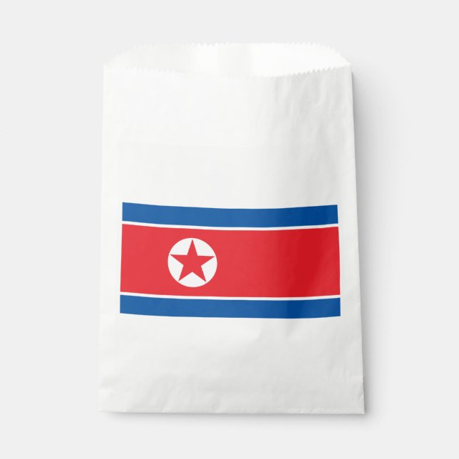 North Korea Flag Favour Bag (Front)
