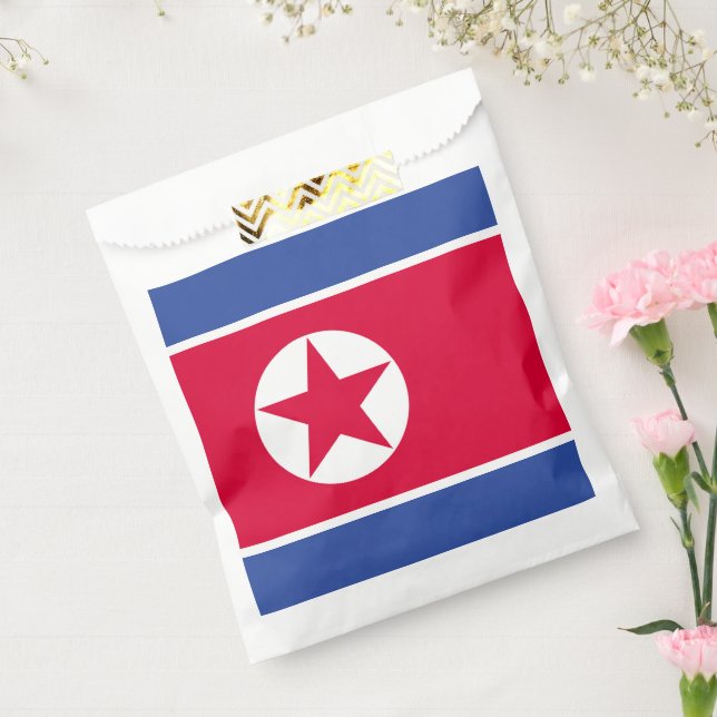 North Korea flag Favour Bag (Sealed)