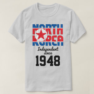 North Korea Flag Independence Celebration T-Shirt