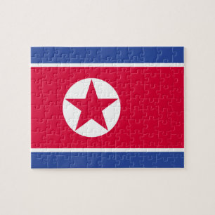 North Korea flag Jigsaw Puzzle