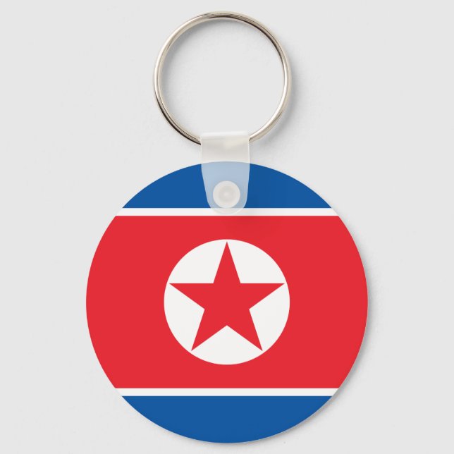 North Korea Flag Key Ring (Front)