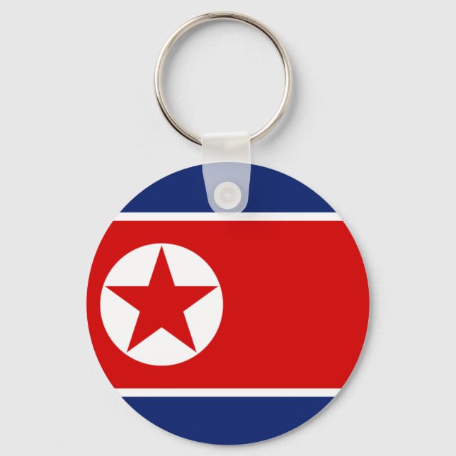 North Korea Flag Keychain (Front)