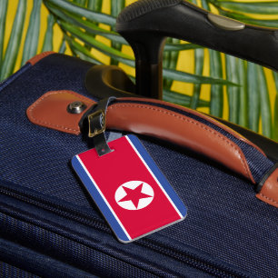 North Korea flag Luggage Tag