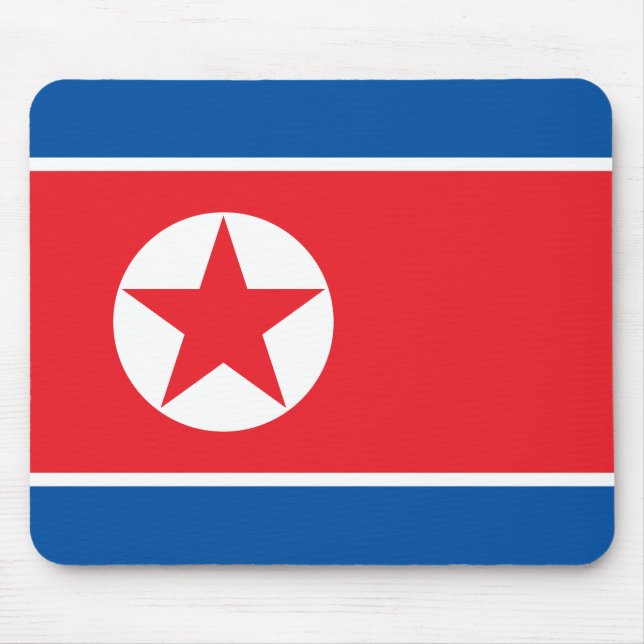 North Korea Flag Mouse Pad (Front)