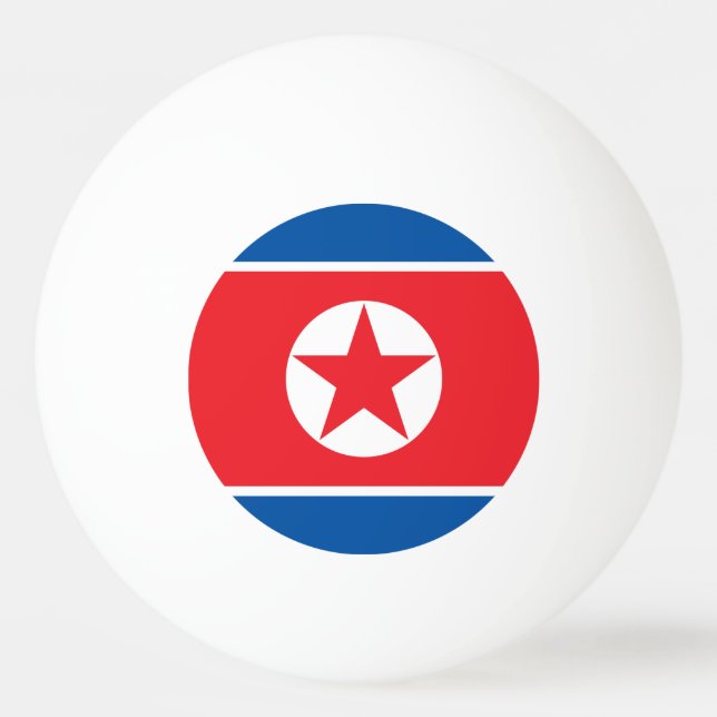 North Korea Flag Ping Pong Ball (Front)