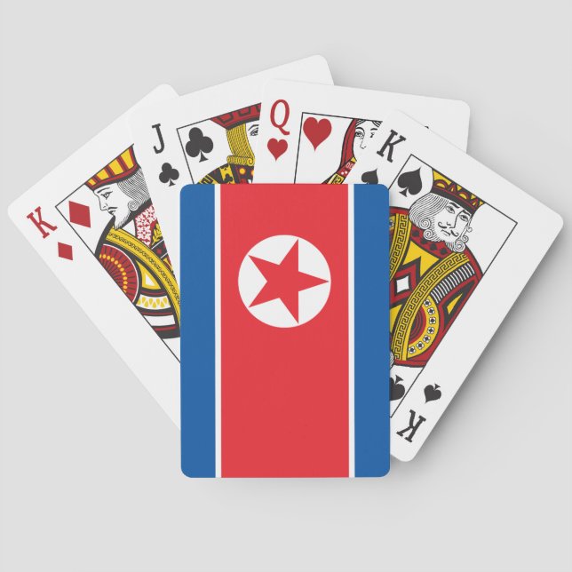 North Korea Flag Playing Cards (Back)
