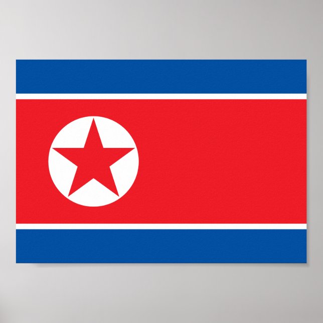 North Korea Flag Poster (Front)