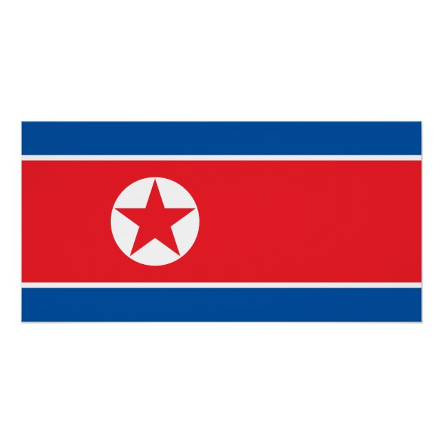North Korea Flag Poster (Front)
