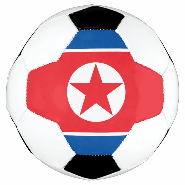 North Korea Flag Soccer Ball (Front)