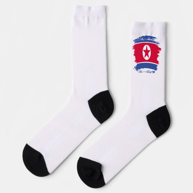 North Korea flag Socks (Left)