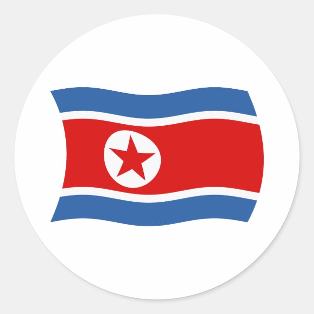 North Korea Flag Sticker (Front)
