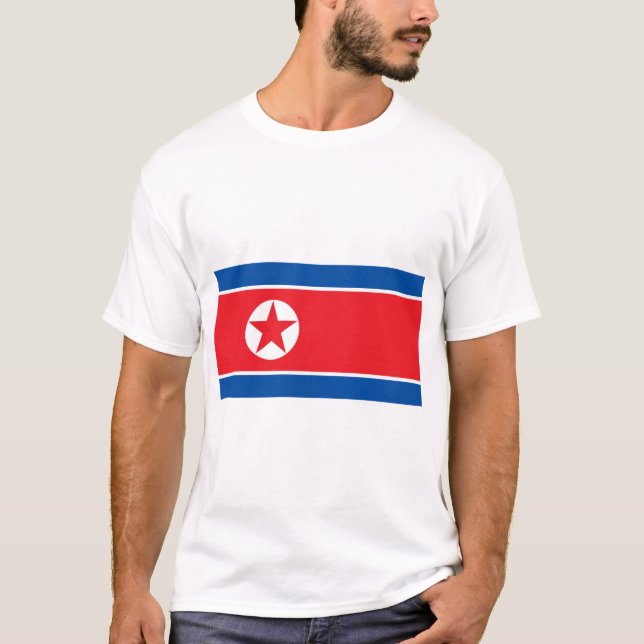 North Korea Flag T-Shirt (Front)