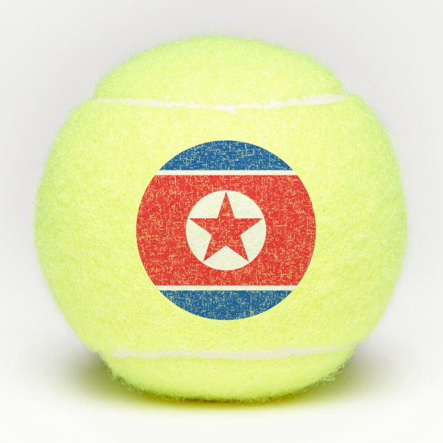North Korea Flag Tennis Balls (Front)