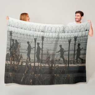 NORTH KOREA FLEECE BLANKET