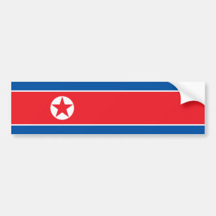 North Korea/Korean Flag Bumper Sticker
