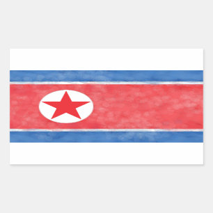 North Korea Rectangular Sticker