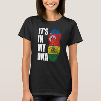 North Korean And Bolivian Mix DNA Heritage Flag T-Shirt