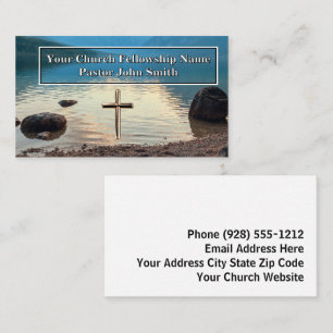 North Lake Gold Cross Church Pastor Business Cards