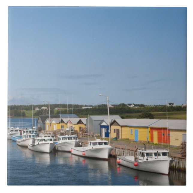 North Lake Harbour, Prince Edward Island. Ceramic Tile (Front)
