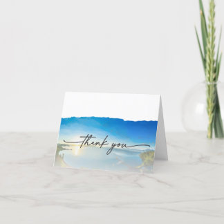 North Lake Tahoe Destination Wedding  Thank You Card