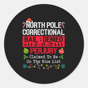 North Le Correctional Claimed To Be On The Nice Li Classic Round Sticker