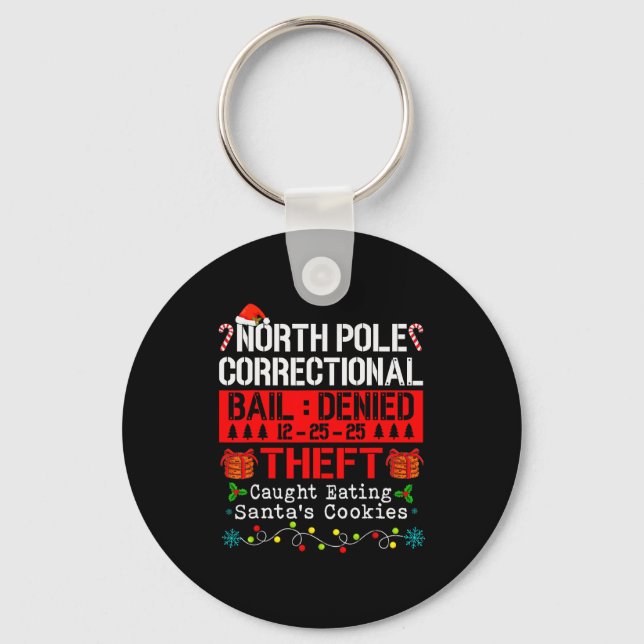 North Le Correctional Theft Caught Eating Santa's  Key Ring (Front)