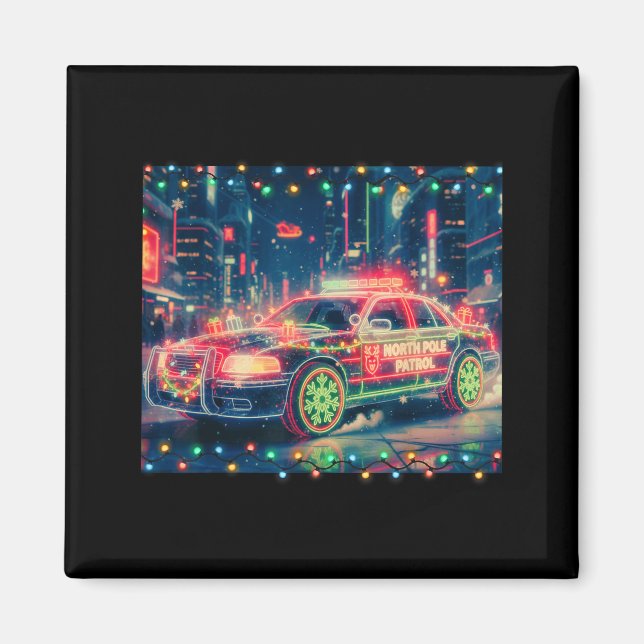 North Le Patrol Christmas Car Tee  Magnet (Front)