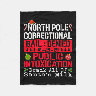 North Le Public Intoxication Drank All Of Santa's Fleece Blanket