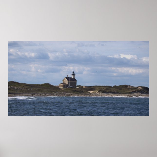North Light Lighthouse Block Island Poster (Front)